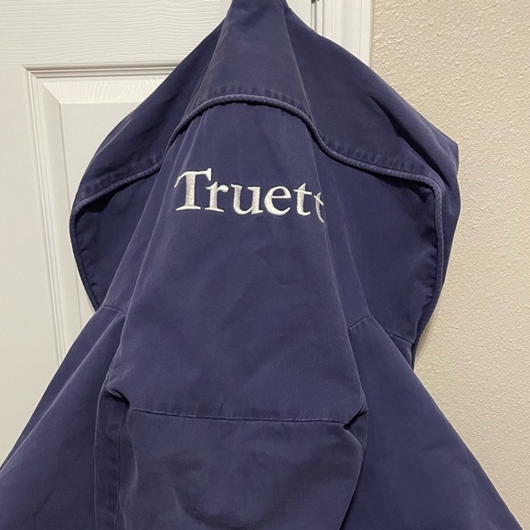 Pottery Barn My First Anywhere Chair Dark Blue Slipcover. Embroidered “Truett”. - Picture 2 of 6